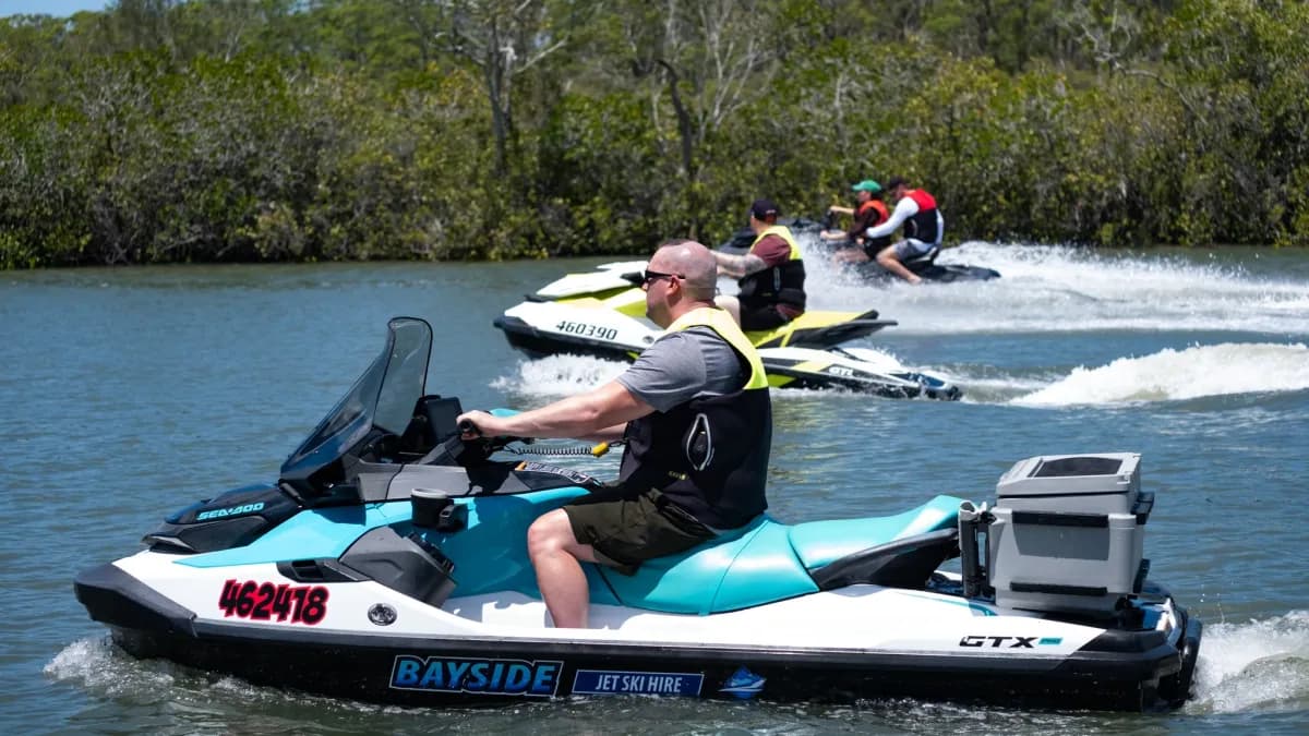 Touring jet ski hire on the Gold Coast Broadwater