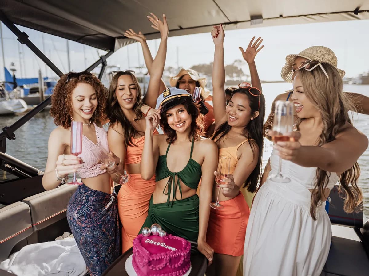 Private captained pontoon cruise for 9 on San Diego Bay
