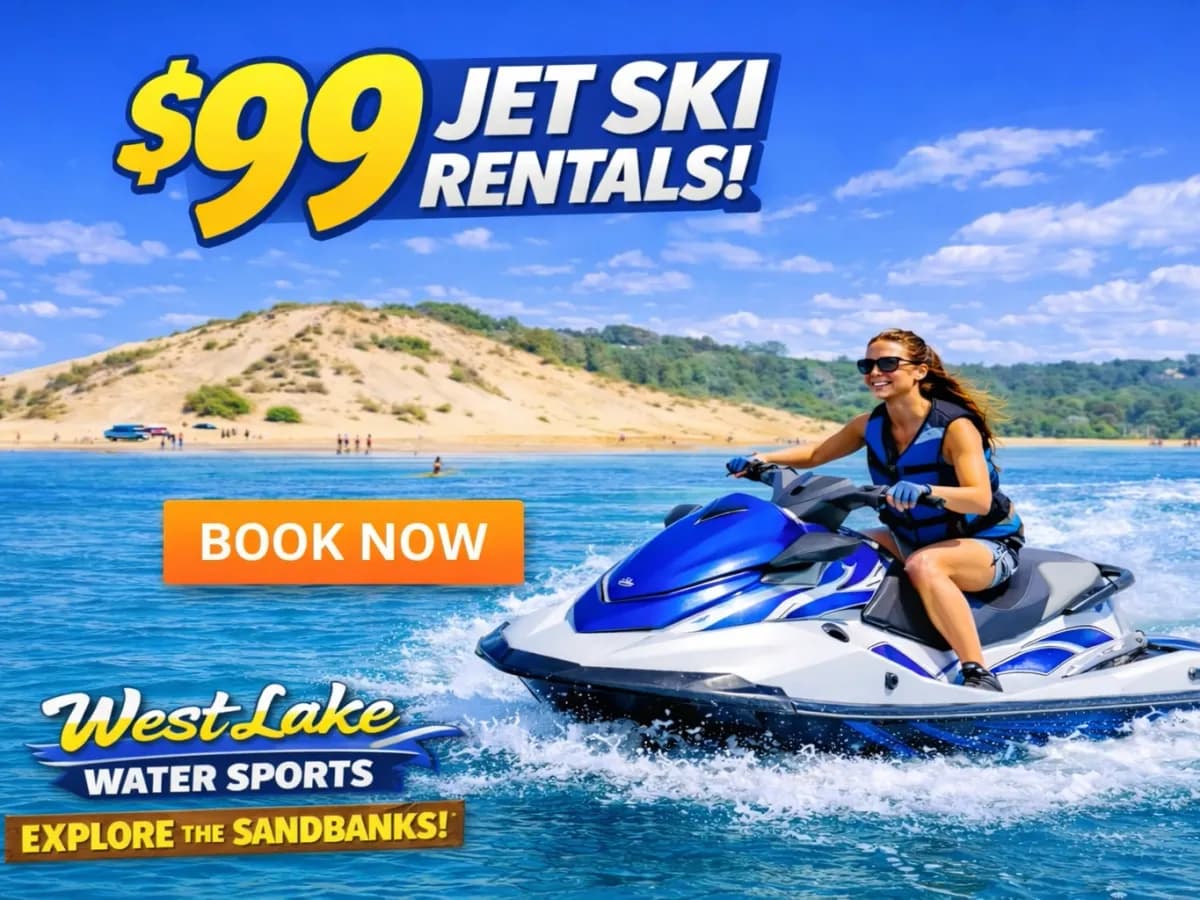Two-seater jet ski rental in Picton, Ontario